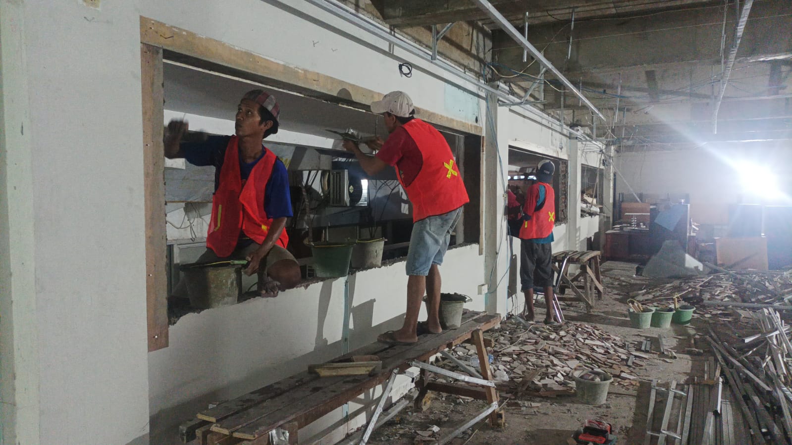 Interior construction stage