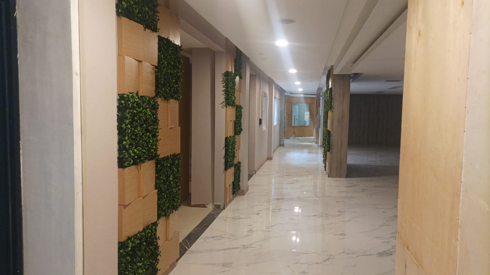 Completed interior circulation area