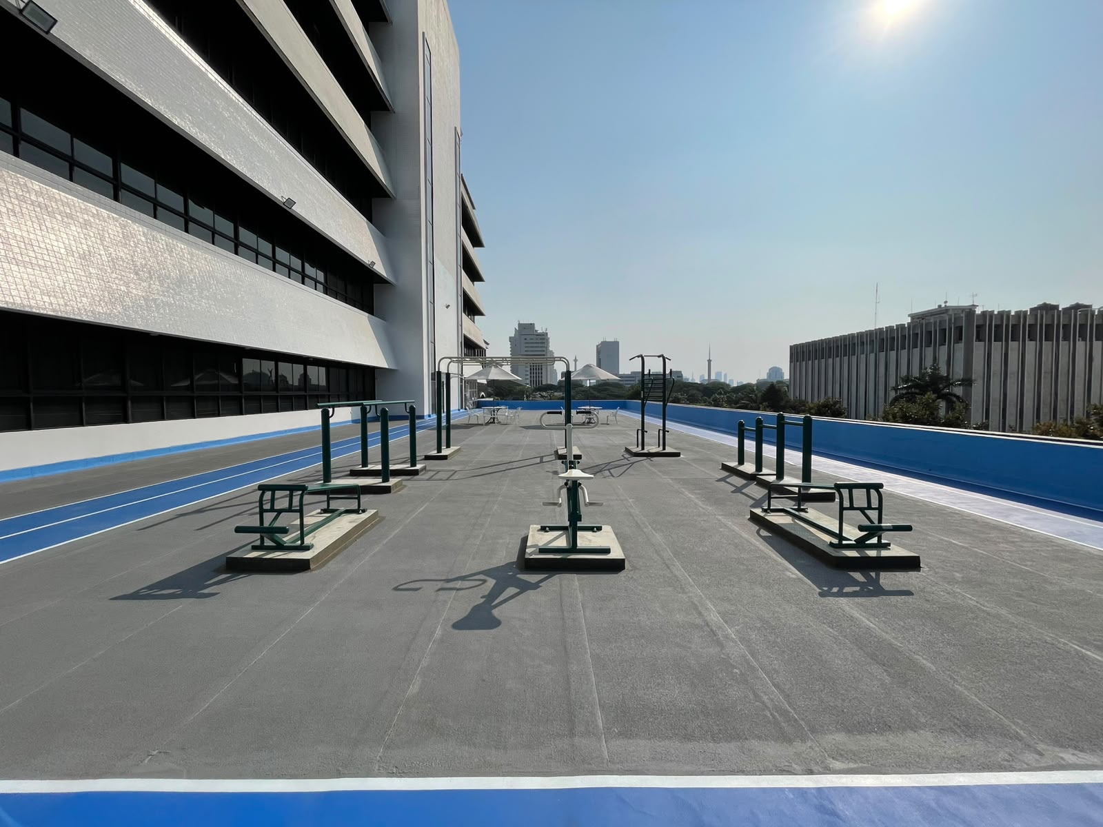 Completed waterproofing area — alternative view