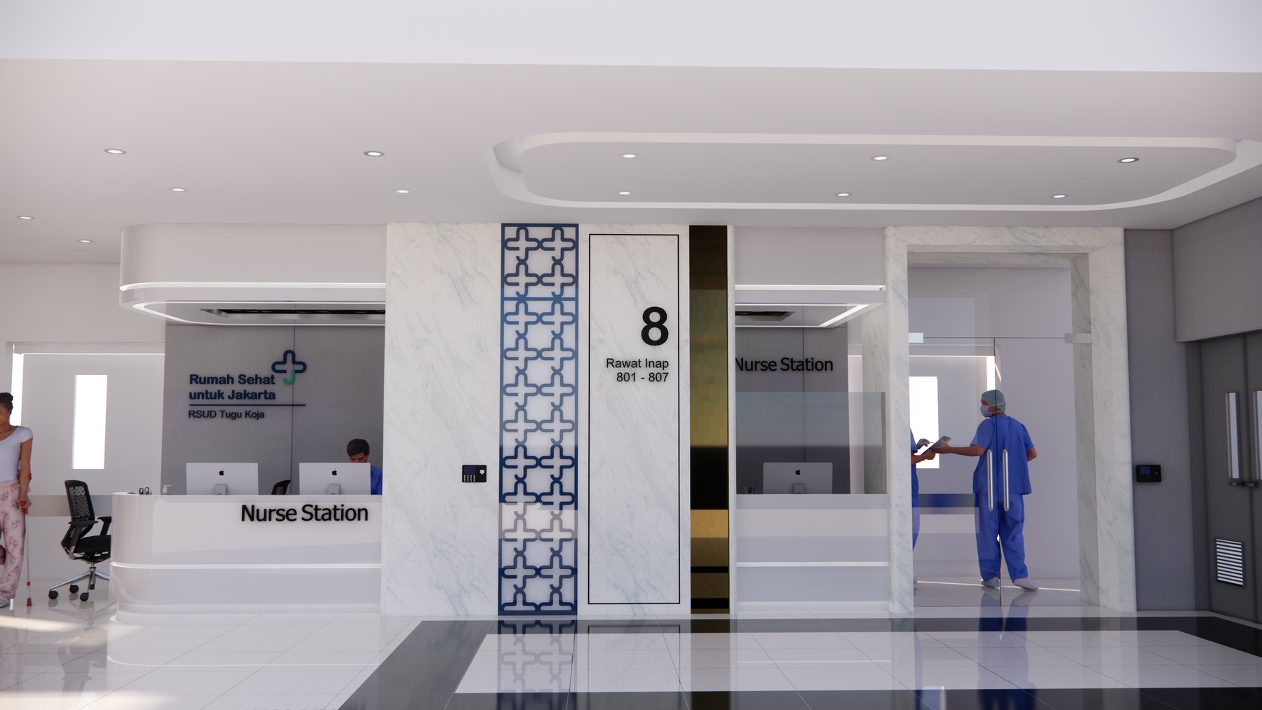 Nurse station design visualization