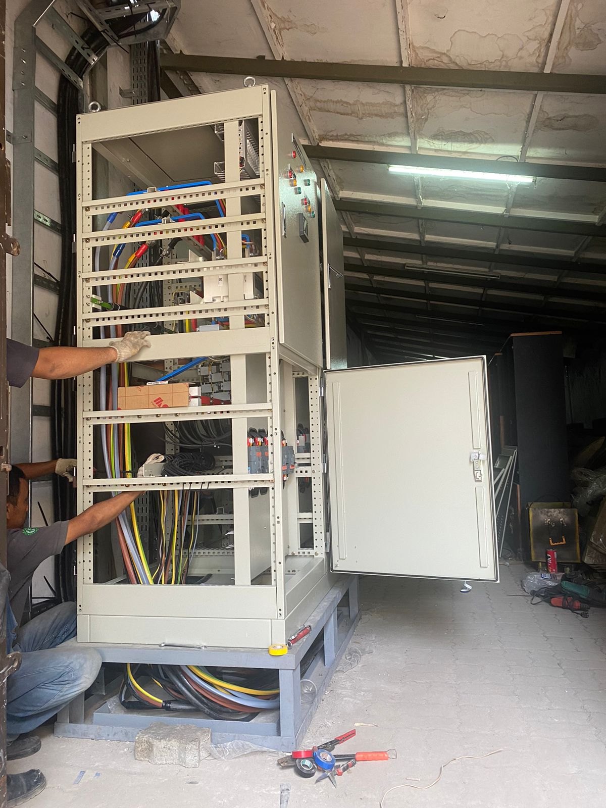Electrical panel installation detail