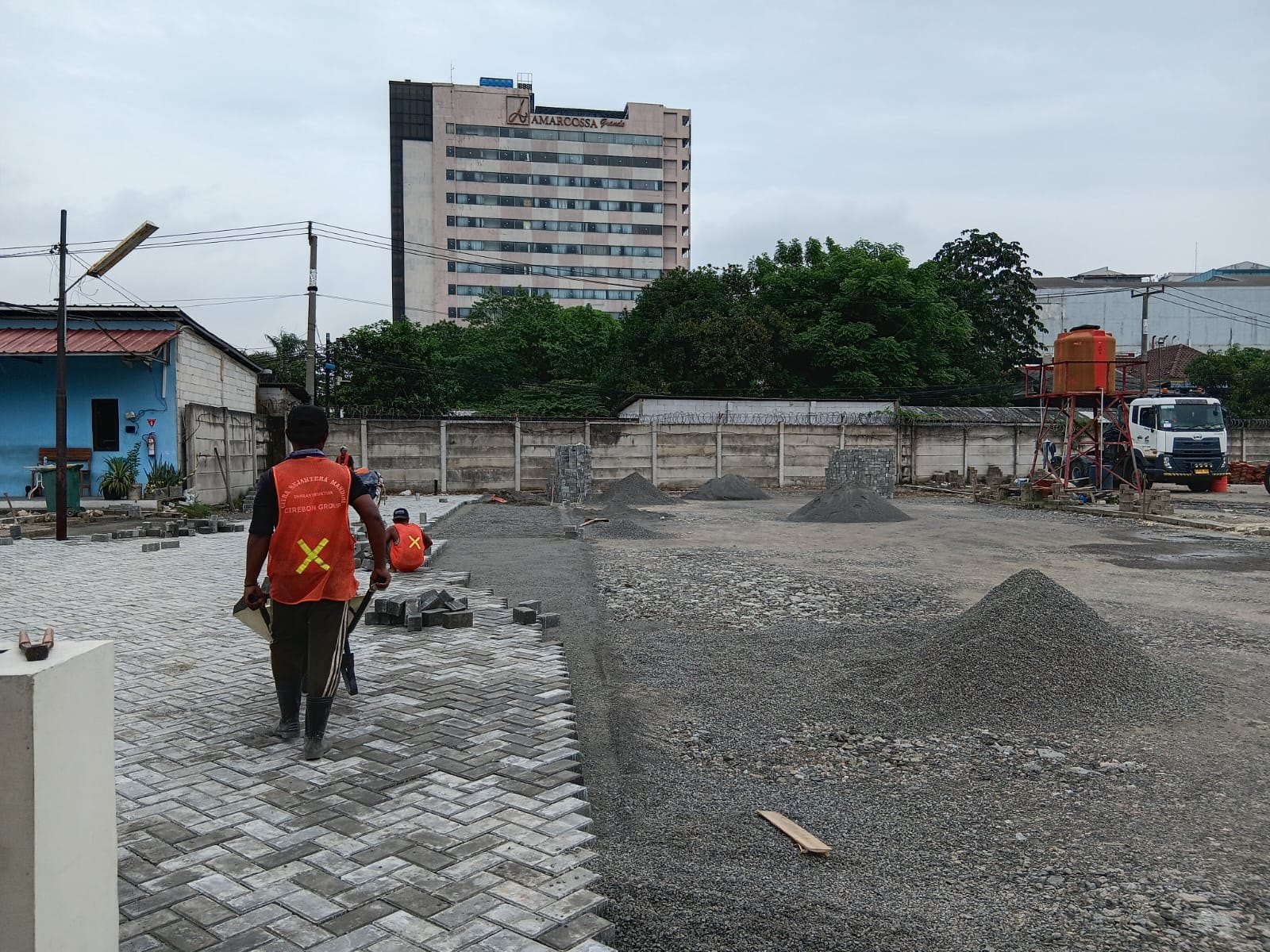 Paving installation and external-area documentation