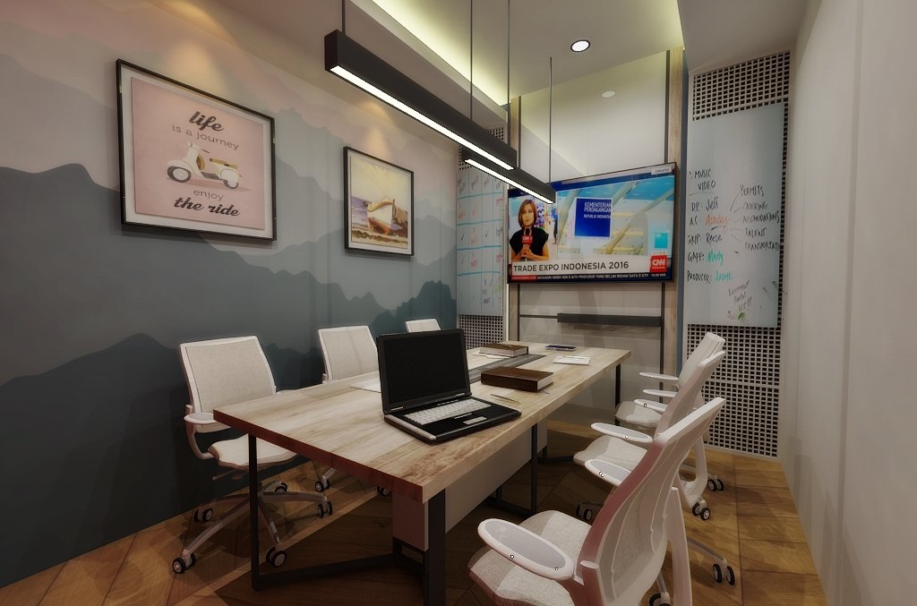 Small meeting room design visualization